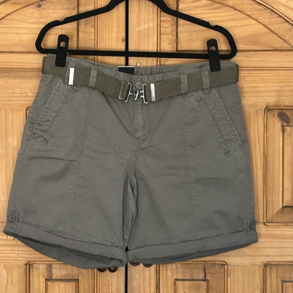 Calvin Klein Gray Women's Shorts with Belt